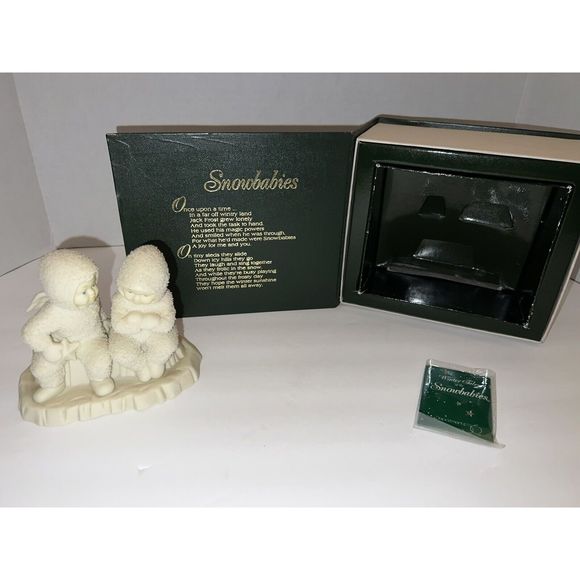 Dept 56 Snowbabies #6816-0 "This Will Cheer You Up" - Original Box Winter Tales - Picture 2 of 6